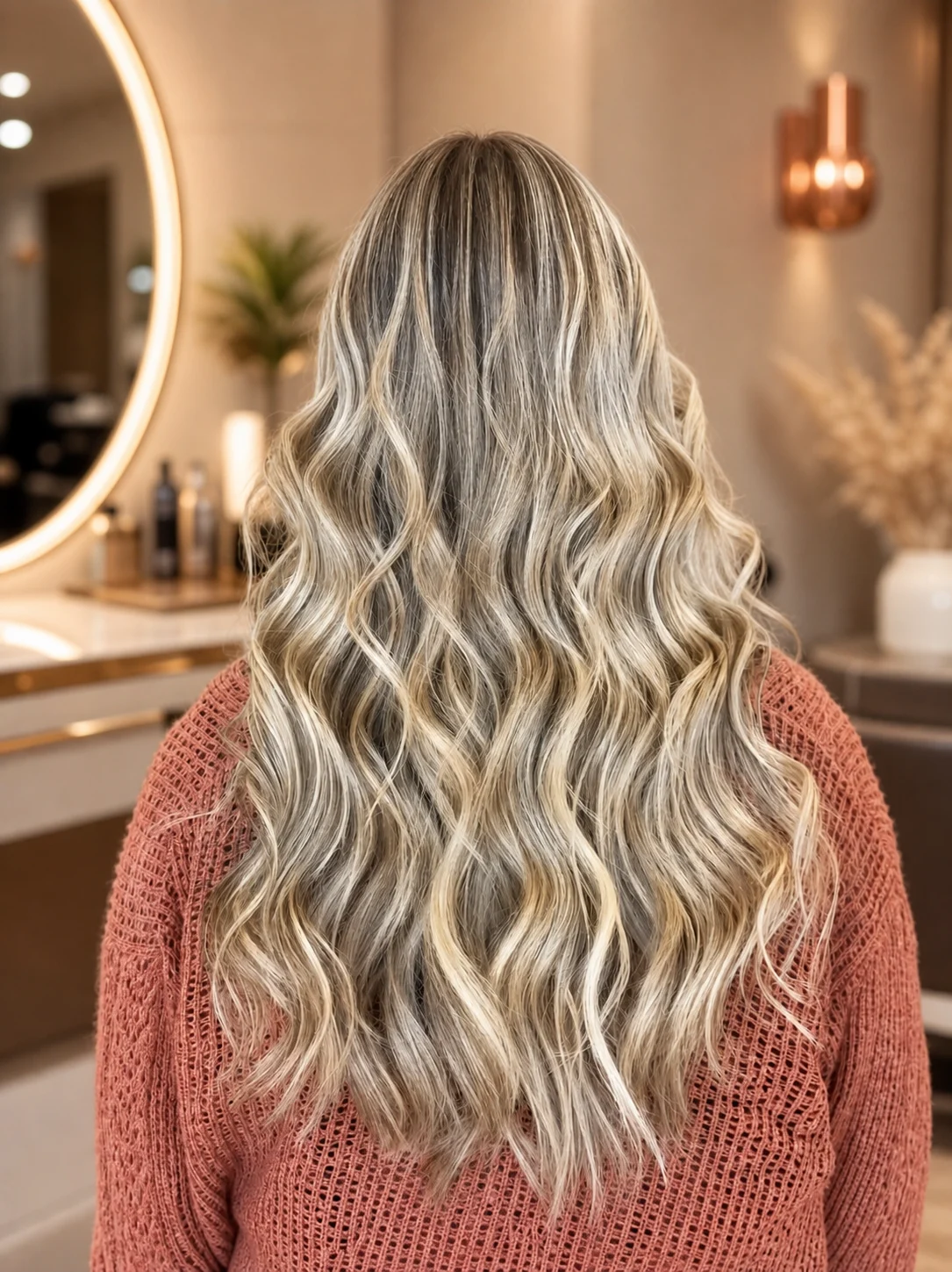 Dimensional hair color service at Tyra Hair Studio in Cypress, Texas